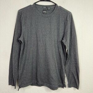 BOSS Hugo Boss Shirt Mens M‎ Gray Speckled Crew Neck Long Sleeve Casual Classic